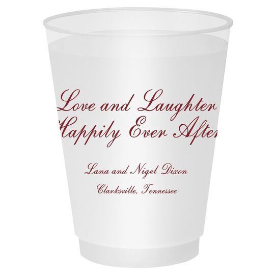 Love and Laughter Shatterproof Cups