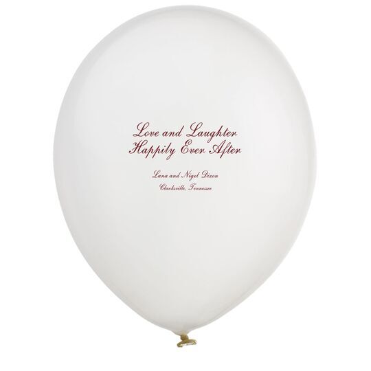 Love and Laughter Latex Balloons