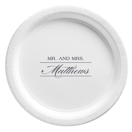 Mr. and Mrs. Paper Plates