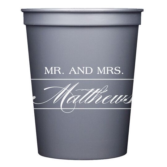 Mr. and Mrs. Stadium Cups