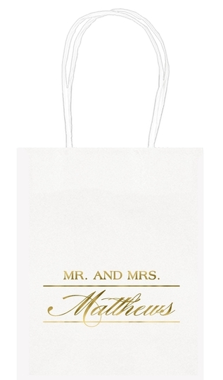 Mr. and Mrs. Mini Twisted Handled Bags