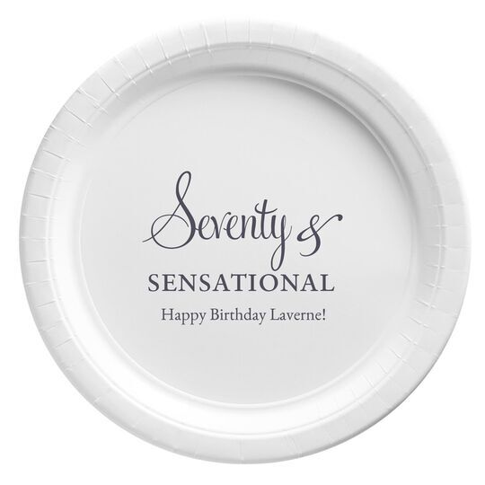 Seventy & Sensational Paper Plates