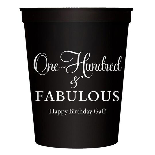 One Hundred & Fabulous Stadium Cups