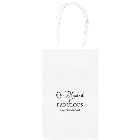 One Hundred & Fabulous Medium Twisted Handled Bags