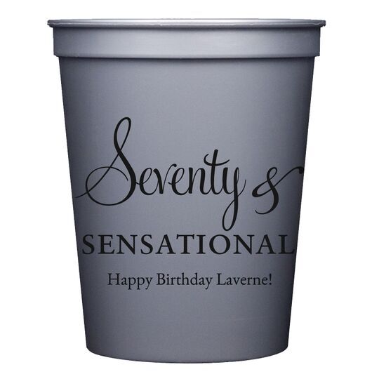 Seventy & Sensational Stadium Cups