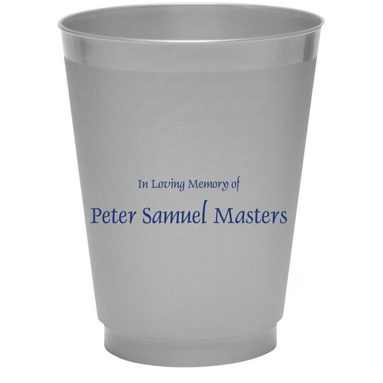 Memorial Colored Shatterproof Cups