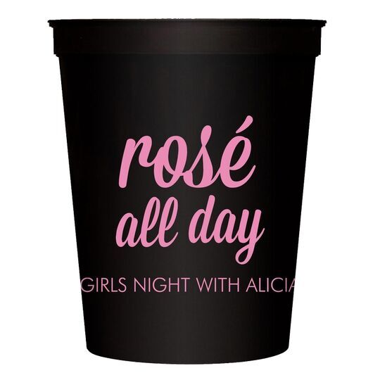 Rosé All Day Stadium Cups