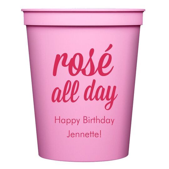 Rosé All Day Stadium Cups