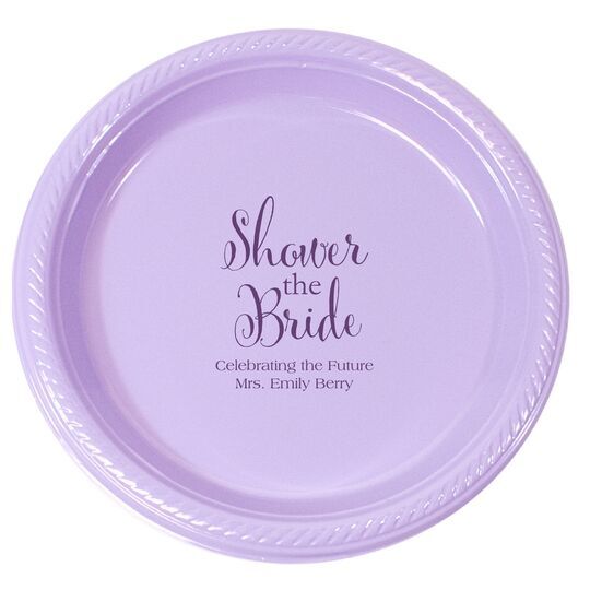 Shower The Bride Plastic Plates