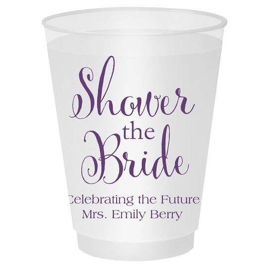 Shower The Bride Shatterproof Cups
