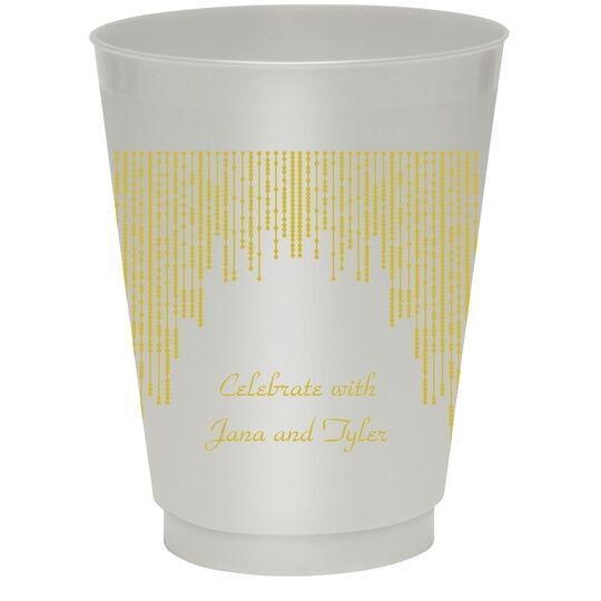 Stunning Streamers Colored Shatterproof Cups