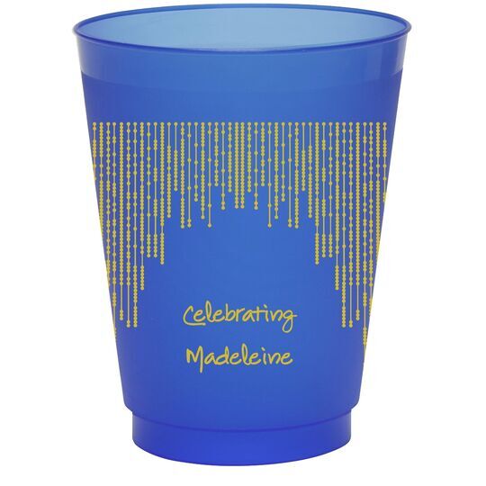 Stunning Streamers Colored Shatterproof Cups