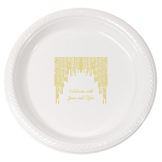 Stunning Streamers Plastic Plates