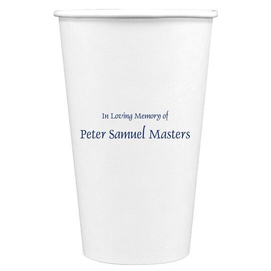 Memorial Paper Coffee Cups