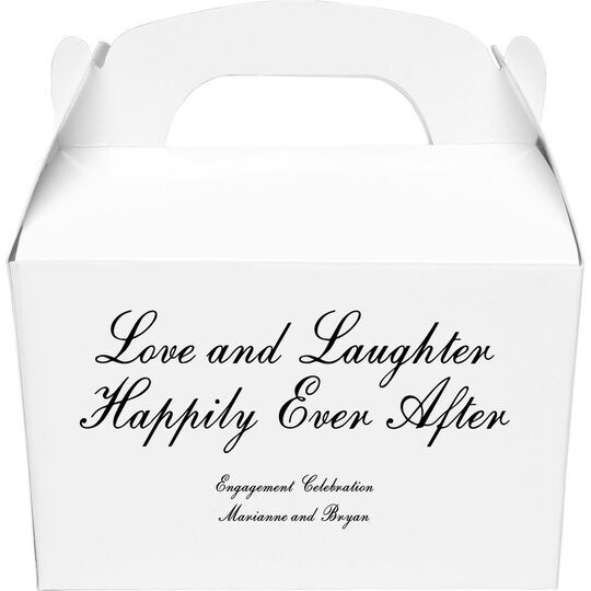 Love and Laughter Gable Favor Boxes