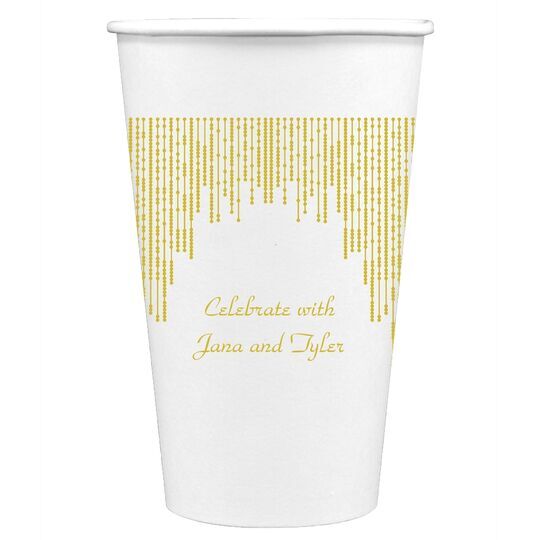 Stunning Streamers Paper Coffee Cups
