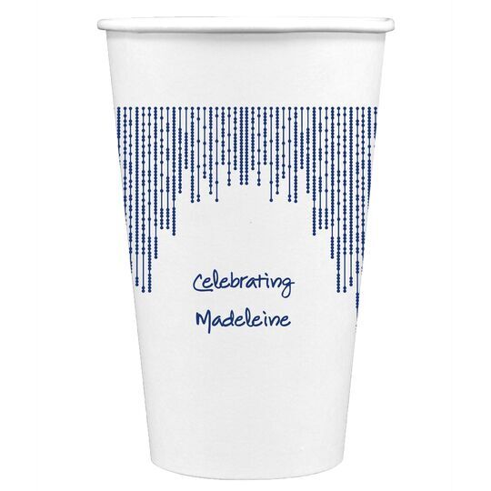 Stunning Streamers Paper Coffee Cups