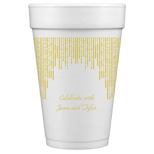 Stunning Streamers Styrofoam Cups