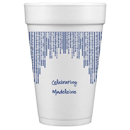 Stunning Streamers Styrofoam Cups