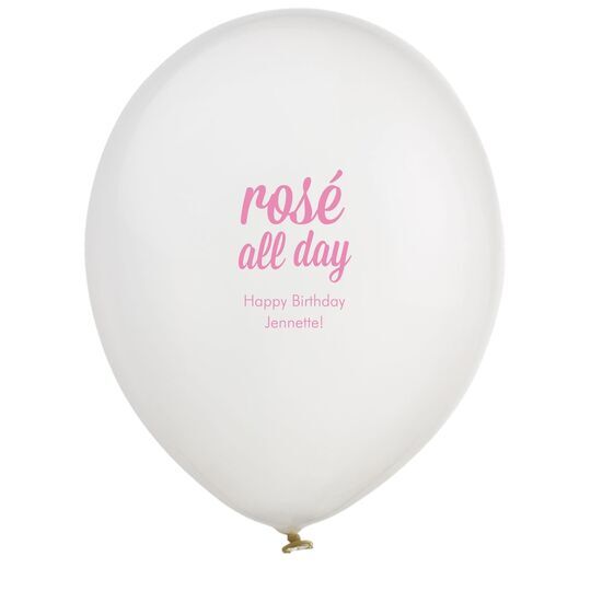 Rosé All Day Latex Balloons