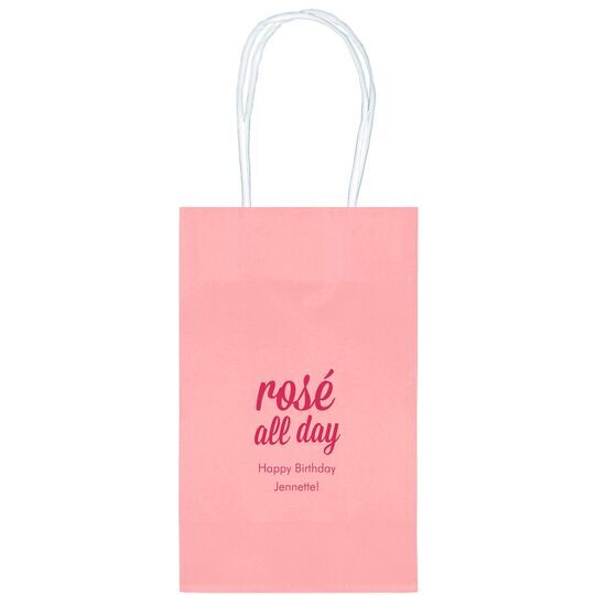 Rosé All Day Medium Twisted Handled Bags