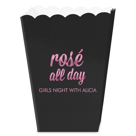 Rosé All Day Mini Popcorn Boxes