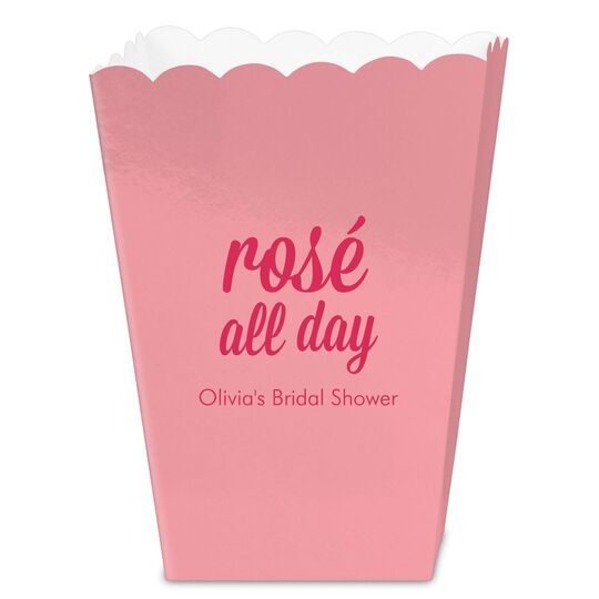 Rosé All Day Mini Popcorn Boxes
