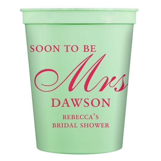 Soon to be Mrs. Stadium Cups