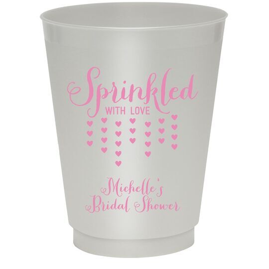 Sprinkled with Love Colored Shatterproof Cups