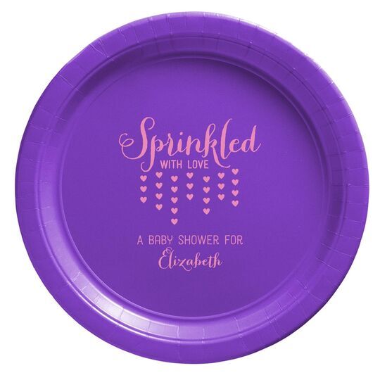 Sprinkled with Love Paper Plates