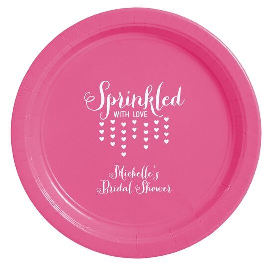 Sprinkled with Love Paper Plates