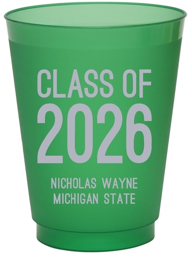 Proud Class of Graduation Colored Shatterproof Cups