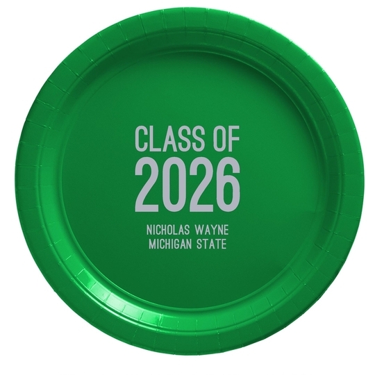 Proud Class of Graduation Paper Plates