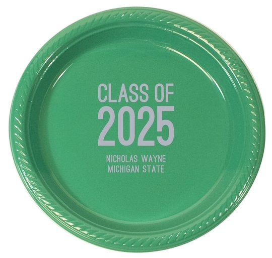 Proud Class of Graduation Plastic Plates