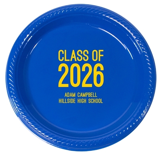 Proud Class of Graduation Plastic Plates
