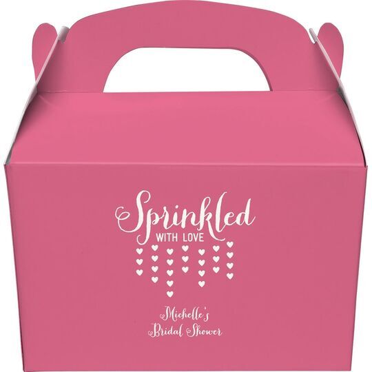 Sprinkled with Love Gable Favor Boxes