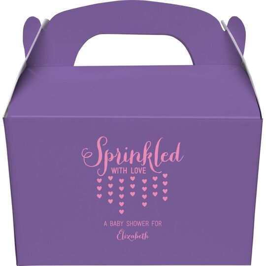 Sprinkled with Love Gable Favor Boxes