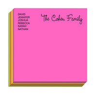 Rainbow Family Square Memo REFILL ONLY