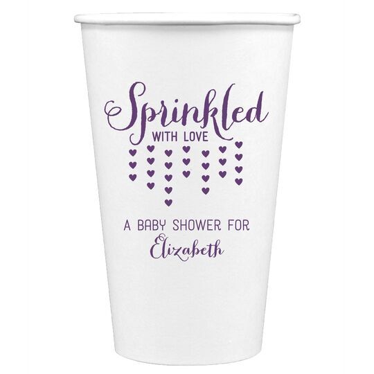 Sprinkled with Love Paper Coffee Cups