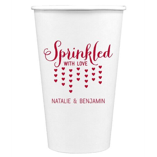 Sprinkled with Love Paper Coffee Cups