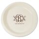 Vine Monogram with Text Plastic Plates Image 1 of 3