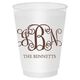 Vine Monogram with Text Shatterproof Cups Image 1 of 3