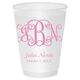 Vine Monogram with Text Shatterproof Cups Image 2 of 3