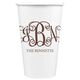Vine Monogram with Text Paper Coffee Cups Image 1 of 3