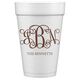Vine Monogram with Text Styrofoam Cups Image 1 of 3