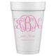 Vine Monogram with Text Styrofoam Cups Image 2 of 3