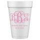 Vine Monogram with Text Styrofoam Cups Image 3 of 3