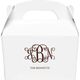Vine Monogram with Text Gable Favor Boxes Image 1 of 3
