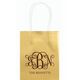 Vine Monogram with Text Mini Twisted Handled Bags Image 1 of 3