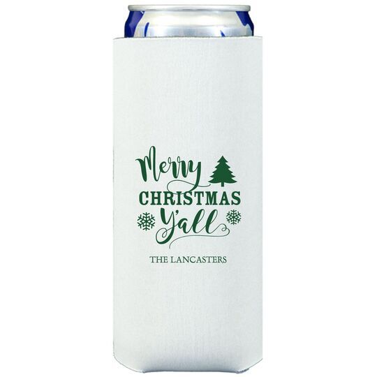 Merry Christmas Y'all Collapsible Slim Huggers